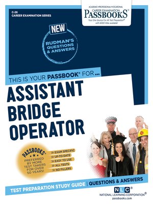 cover image of Assistant Bridge Operator